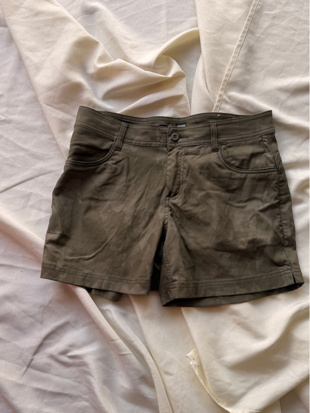 Prana Olive Green Women's Casual Shorts